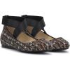 imageJessica Simpson Mandayss Womens PullOn CrissCross Ankle Ballet Flats ShoesBlack Sparkle Tweed