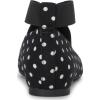 imageJessica Simpson Mandayss Womens PullOn CrissCross Ankle Ballet Flats ShoesBlackWhite Polkadot Print