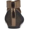 imageJessica Simpson Mandayss Womens PullOn CrissCross Ankle Ballet Flats ShoesBronzeBlack