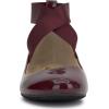 imageJessica Simpson Mandayss Womens PullOn CrissCross Ankle Ballet Flats ShoesDark Cherry