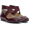 imageJessica Simpson Mandayss Womens PullOn CrissCross Ankle Ballet Flats ShoesDark Cherry