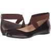 imageJessica Simpson Mandayss Womens PullOn CrissCross Ankle Ballet Flats ShoesDeep Brown