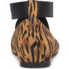 imageJessica Simpson Mandayss Womens PullOn CrissCross Ankle Ballet Flats ShoesNatural Tiger Print