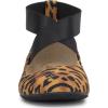 imageJessica Simpson Mandayss Womens PullOn CrissCross Ankle Ballet Flats ShoesNatural Tiger Print