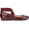 imageJessica Simpson Mandayss Womens PullOn CrissCross Ankle Ballet Flats ShoesOxblood