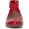 imageJessica Simpson Mandayss Womens PullOn CrissCross Ankle Ballet Flats ShoesRed Muse