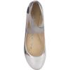 imageJessica Simpson Mandayss Womens PullOn CrissCross Ankle Ballet Flats ShoesSilver