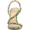 imageJessica Simpson Womens Jaycin Embellished Heeled SandalGreen Multi Jungle Jacquard
