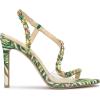imageJessica Simpson Womens Jaycin Embellished Heeled SandalGreen Multi Jungle Jacquard