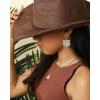 imageJessica Simpson Womens Tiger Drop Earrings  GoldTiger Earrings with Clear Crystals