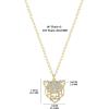 imageJessica Simpson Womens Tiger Necklace 17quot  2quot  GoldTone Tiger Pendant Necklace with Rhinestones