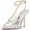 imageJessica Simpson Womens Novina PumpClearSilver Lucite