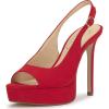 imageJessica Simpson Womens Sibilla PumpRed Muse Supreme Microsuede