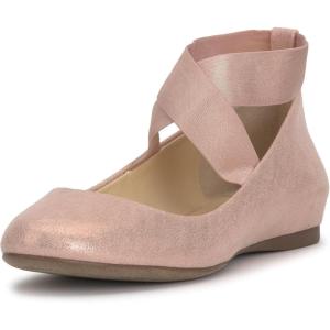 imageJessica Simpson Mandayss Womens PullOn CrissCross Ankle Ballet Flats ShoesBlush