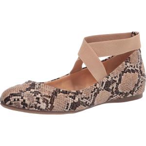 imageJessica Simpson Mandayss Womens PullOn CrissCross Ankle Ballet Flats ShoesKhaki