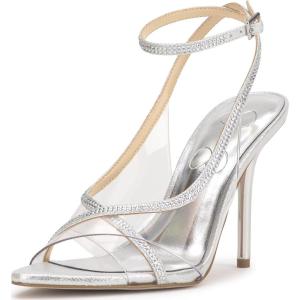 imageJessica Simpson Womens Novina PumpClearSilver Lucite