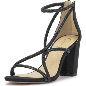 imageJessica Simpson Womens Shiny Heeled SandalBlack