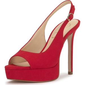 imageJessica Simpson Womens Sibilla PumpRed Muse Supreme Microsuede
