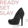 imageJessica Simpson Womens Calie PumpSoft Ivory Crinkle Patent