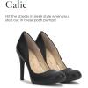 imageJessica Simpson Womens Calie PumpSoft Ivory Crinkle Patent