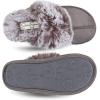 imageJessica Simpson Girls Comfy Slippers  Cute Faux Fur Slipon Shoes Memory Foam House SlipperGrey