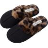 imageJessica Simpson Girls Comfy Slippers  Cute Faux Fur Slipon Shoes Memory Foam House SlipperLeopard