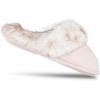 imageJessica Simpson Girls Comfy Slippers  Cute Faux Fur Slipon Shoes Memory Foam House SlipperPink