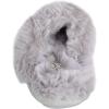 imageJessica Simpson Girls Comfy Slippers  Cute Faux Fur Slipon Shoes Memory Foam House SlipperSilver