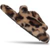imageJessica Simpson Girls Plush Faux Fur Slip on House Slippers with Memory FoamLeopard