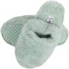 imageJessica Simpson Girls Plush Faux Fur Slip on House Slippers with Memory FoamMint