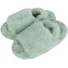 imageJessica Simpson Girls Plush Faux Fur Slip on House Slippers with Memory FoamMint