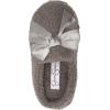 imageJessica Simpson UnisexChild Plush Marshmallow Slide on House Slipper Clog with Memory FoamGrey Satin Bow