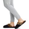 imageJessica Simpson Womens Comfy Faux Fur House Slipper Scuff Memory Foam Slip on AntiSkid SoleBlackLeopard
