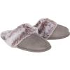 imageJessica Simpson Womens Comfy Faux Fur House Slipper Scuff Memory Foam Slip on AntiSkid SoleGrey