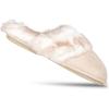 imageJessica Simpson Womens Comfy Faux Fur House Slipper Scuff Memory Foam Slip on AntiSkid SoleIvory