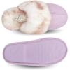 imageJessica Simpson Womens Comfy Faux Fur House Slipper Scuff Memory Foam Slip on AntiSkid SoleLilac