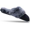 imageJessica Simpson Womens Comfy Faux Fur House Slipper Scuff Memory Foam Slip on AntiSkid SoleNavy
