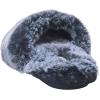 imageJessica Simpson Womens Comfy Faux Fur House Slipper Scuff Memory Foam Slip on AntiSkid SoleNavy