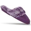 imageJessica Simpson Womens Comfy Faux Fur House Slipper Scuff Memory Foam Slip on AntiSkid SolePurple