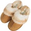 imageJessica Simpson Womens Comfy Faux Fur House Slipper Scuff Memory Foam Slip on AntiSkid SoleTan