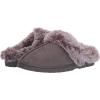 imageJessica Simpson Womens Faux Fur Clog  Comfy Furry Soft Indoor House Slippers with Memory FoamGrey