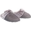 imageJessica Simpson Womens Faux Fur Clog  Comfy Furry Soft Indoor House Slippers with Memory FoamGrey