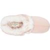 imageJessica Simpson Womens Faux Fur Clog  Comfy Furry Soft Indoor House Slippers with Memory FoamPink