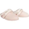 imageJessica Simpson Womens Faux Fur Clog  Comfy Furry Soft Indoor House Slippers with Memory FoamPink
