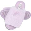 imageJessica Simpson Womens Plush Faux Fur Fuzzy Slide on Open Toe Slipper with Memory FoamLilac
