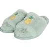 imageJessica Simpson Womens Plush Faux Fur Fuzzy Slide on Open Toe Slipper with Memory FoamMint