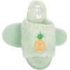imageJessica Simpson Womens Plush Faux Fur Fuzzy Slide on Open Toe Slipper with Memory FoamMint