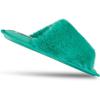 imageJessica Simpson Womens Plush Faux Fur Fuzzy Slide on Open Toe Slipper with Memory FoamSea Green