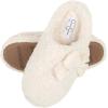 imageJessica Simpson Womens Plush Marshmallow Slide on House Slipper Clog with Memory FoamIvory