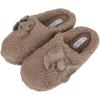 imageJessica Simpson Womens Plush Marshmallow Slide on House Slipper Clog with Memory FoamTaupe